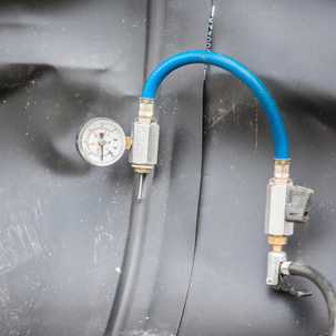 welded membrane air testing cqa